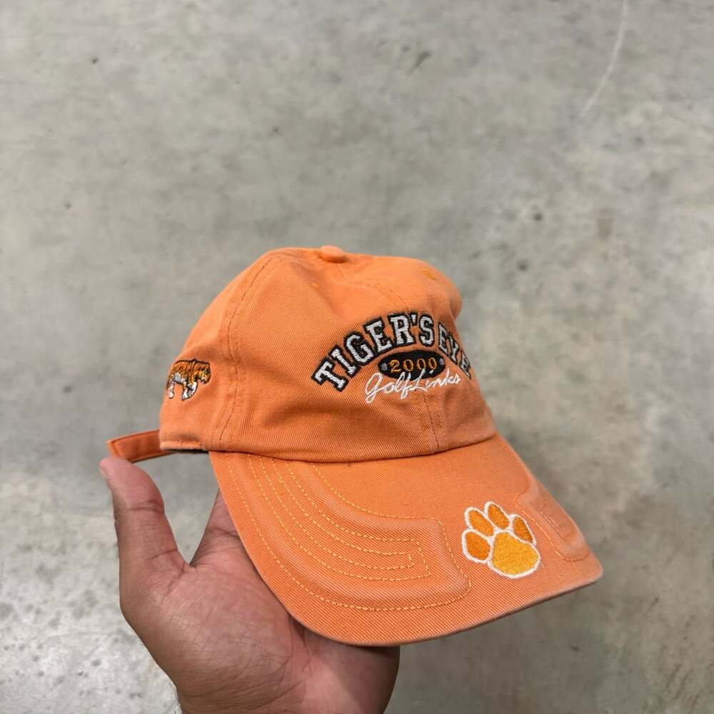 Clemson Tigers Hat Cap Strap Back Orange White Logo College Football Mens